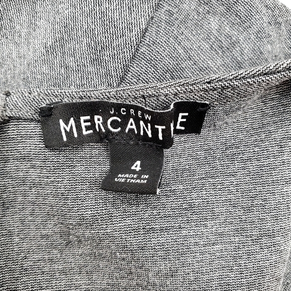 J. Crew Mercantile Gray Short Sleeve Casual Mini Dress - Picture 5 of 8
